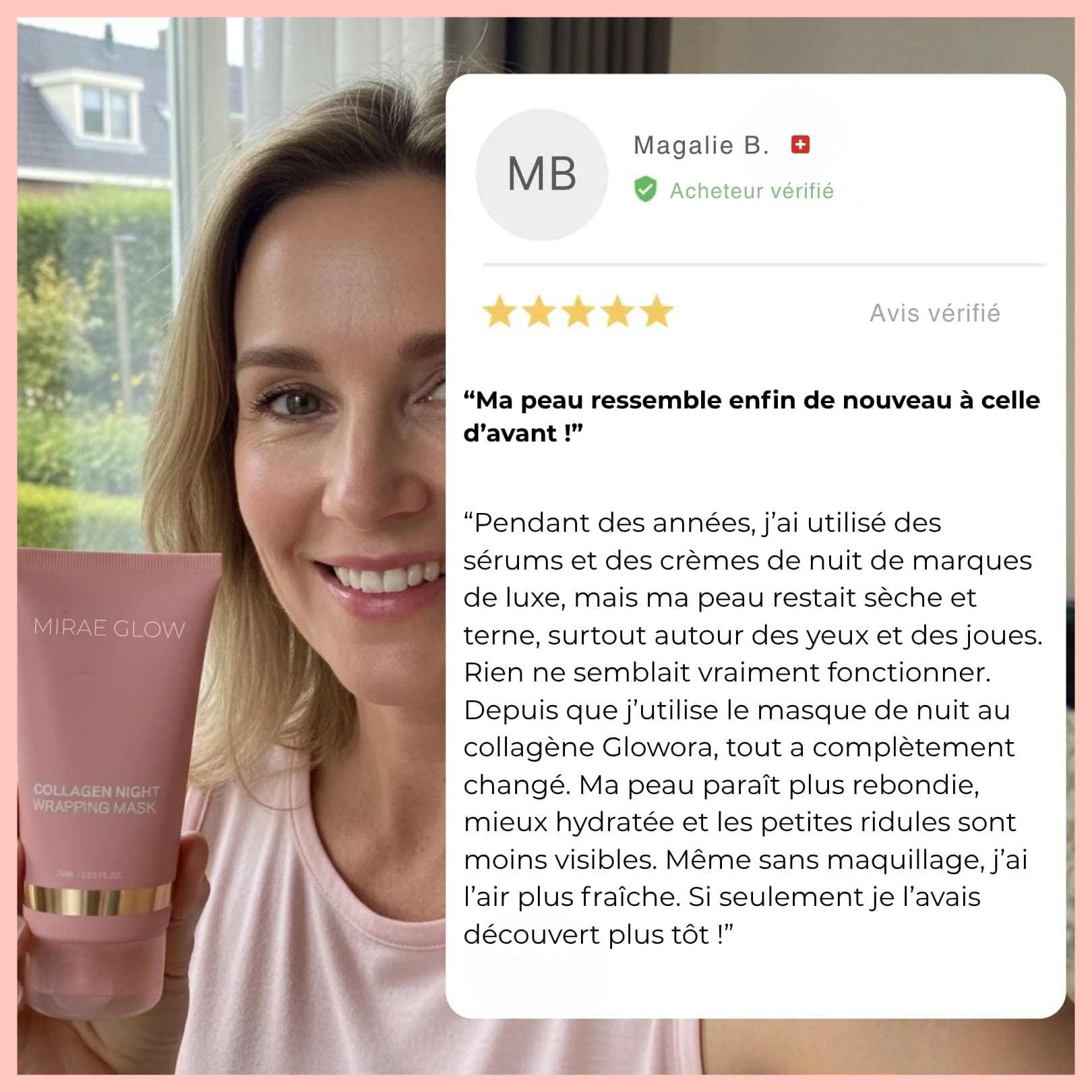 MIRAE GLOW – Masque de nuit au collagène