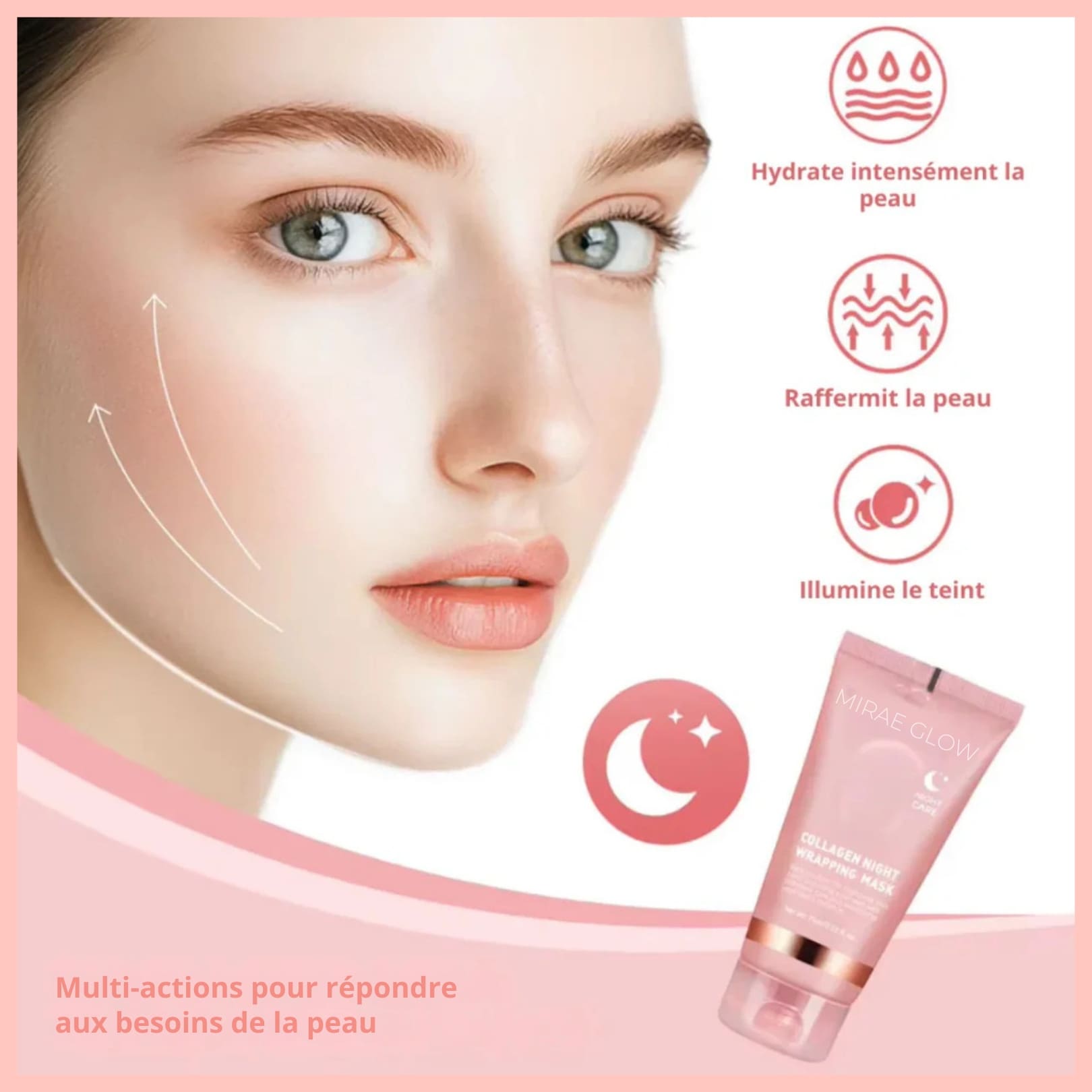 MIRAE GLOW – Masque de nuit au collagène